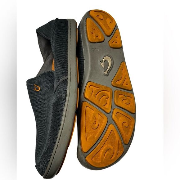 OluKai Nohea Mesh Dark Gray & Orange Slip On Shoes - Men's size 9.5 - Picture 8 of 10